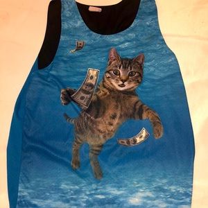 Tank top  reversible cat